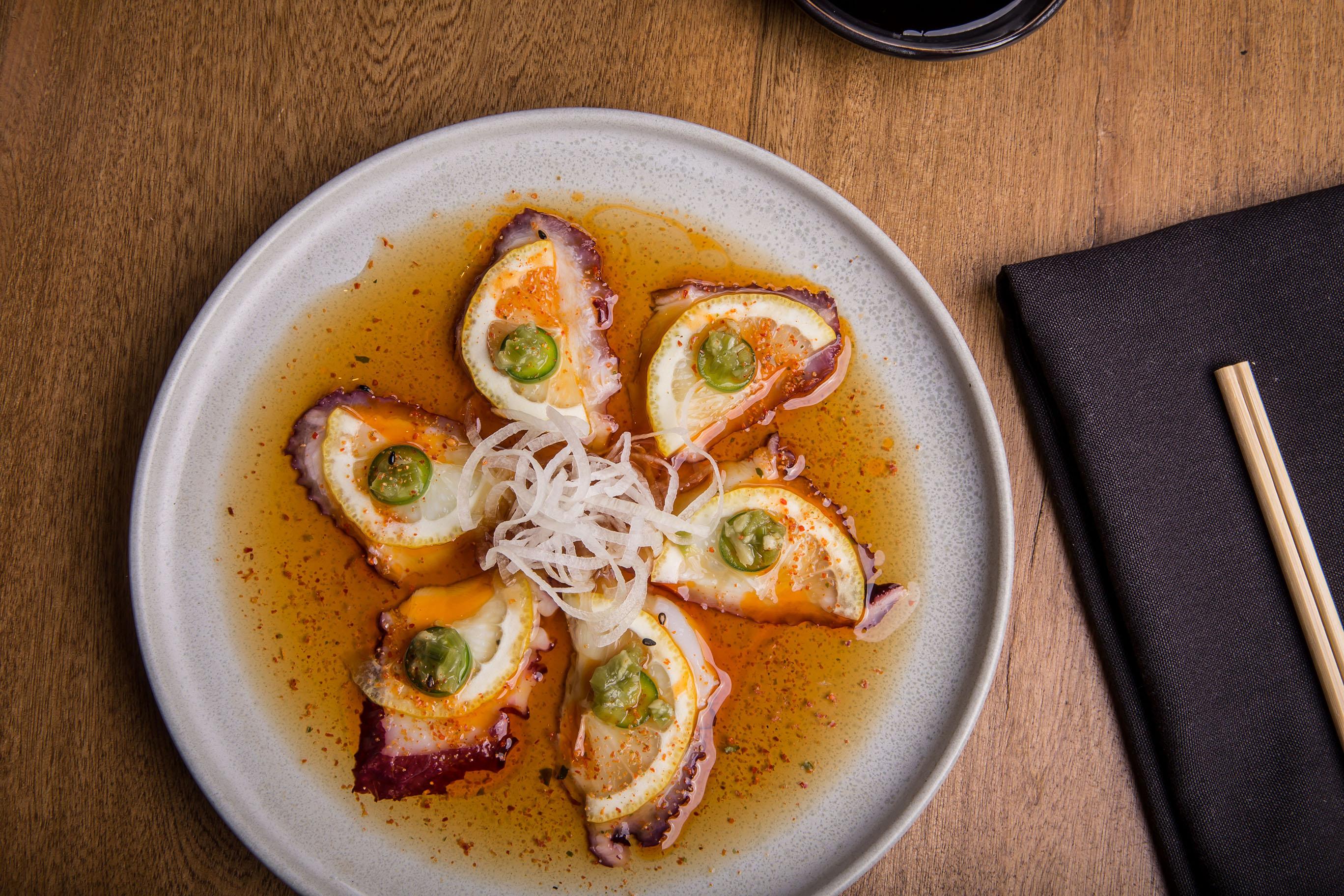 Spicy Octopus Crudo.