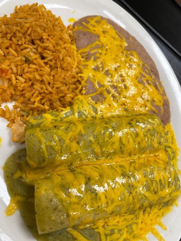 Green Chicken Enchiladas.