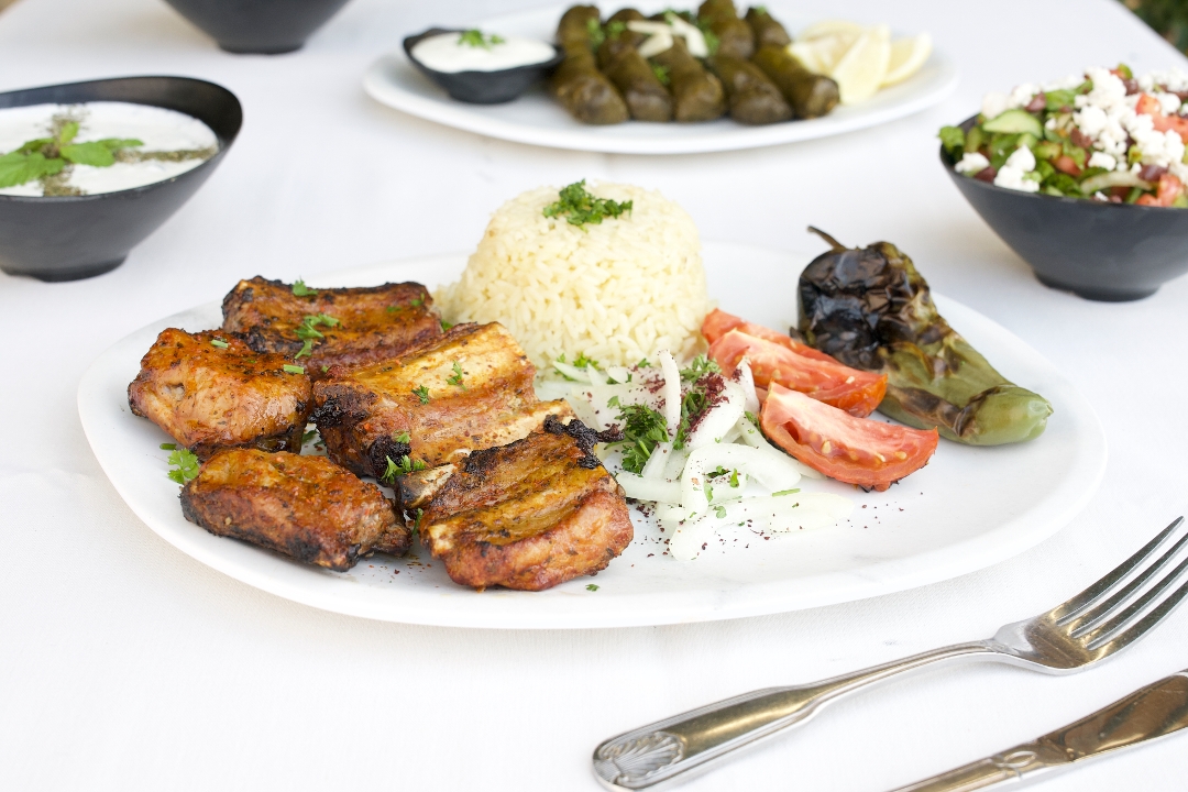 Baby Back Pork Spare Ribs Plate.