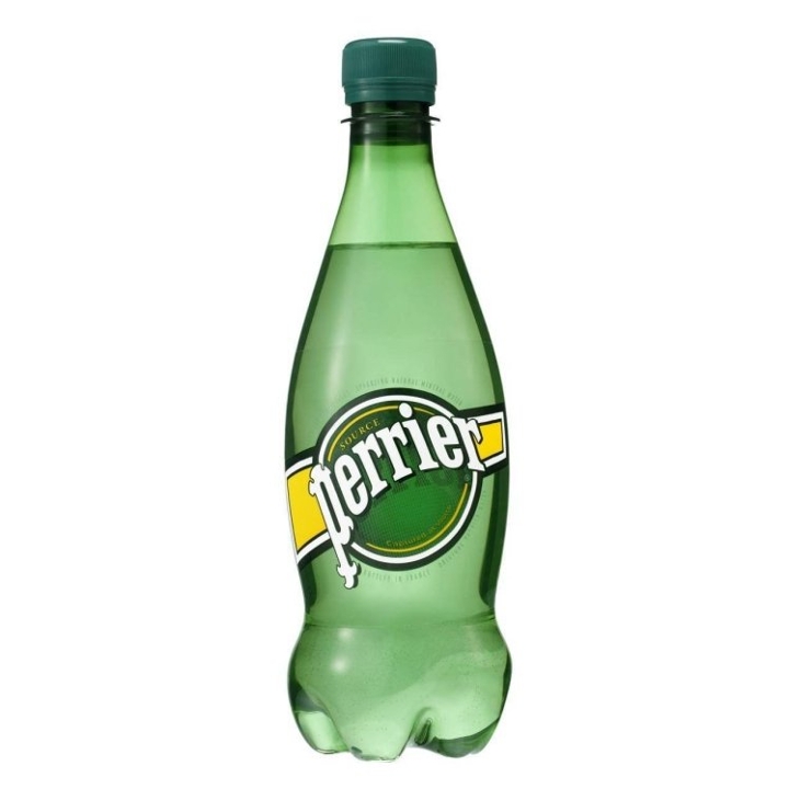 Perrier Sparkling Water.