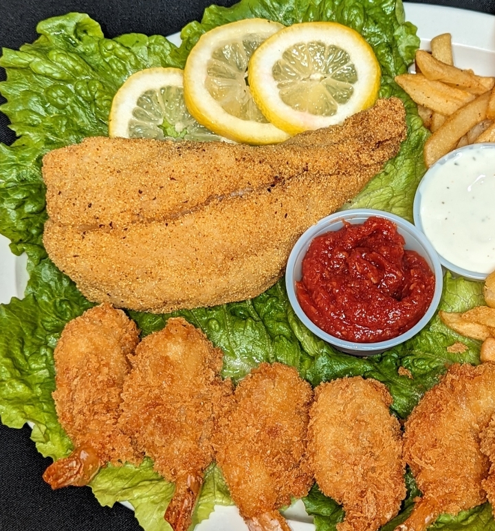 Fish and Shrimp Combo.