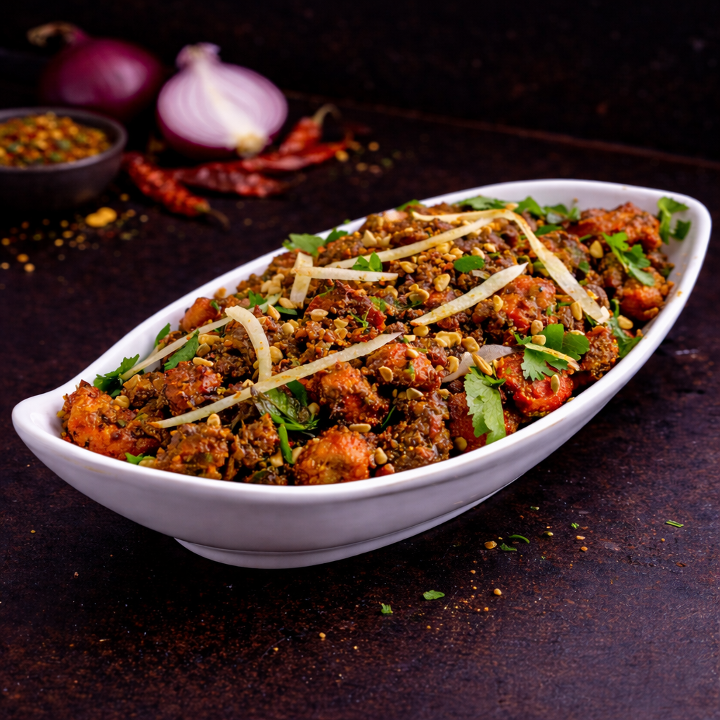Karampodi Chicken (Gunpowder Chicken).