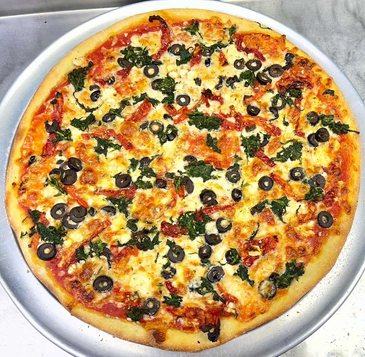 Medium Greek Pizza.