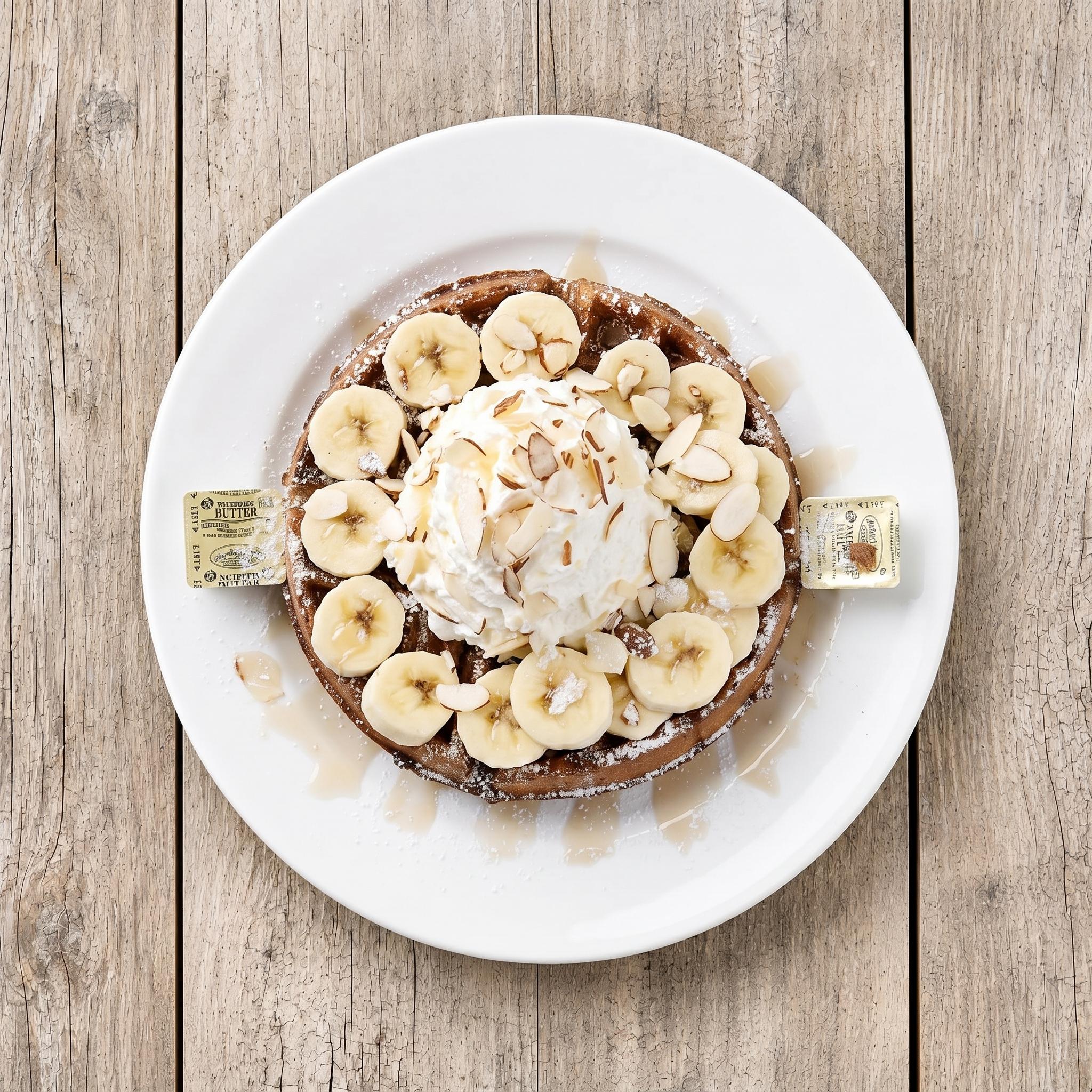 Butter Almond Waffle.