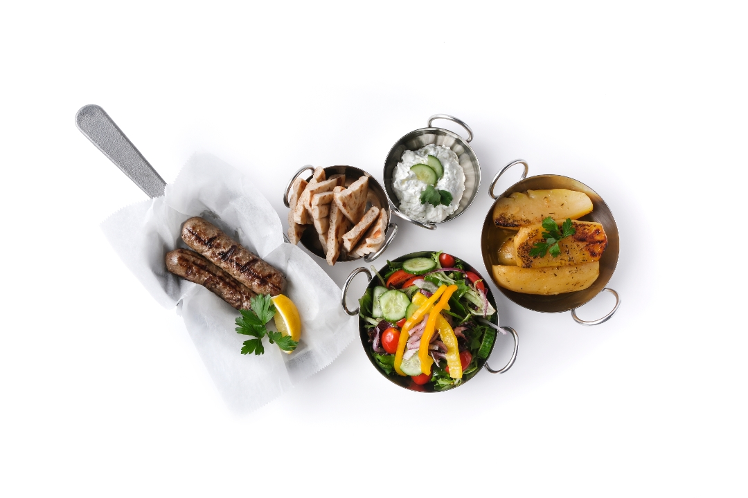 Beef Kebab Plate.