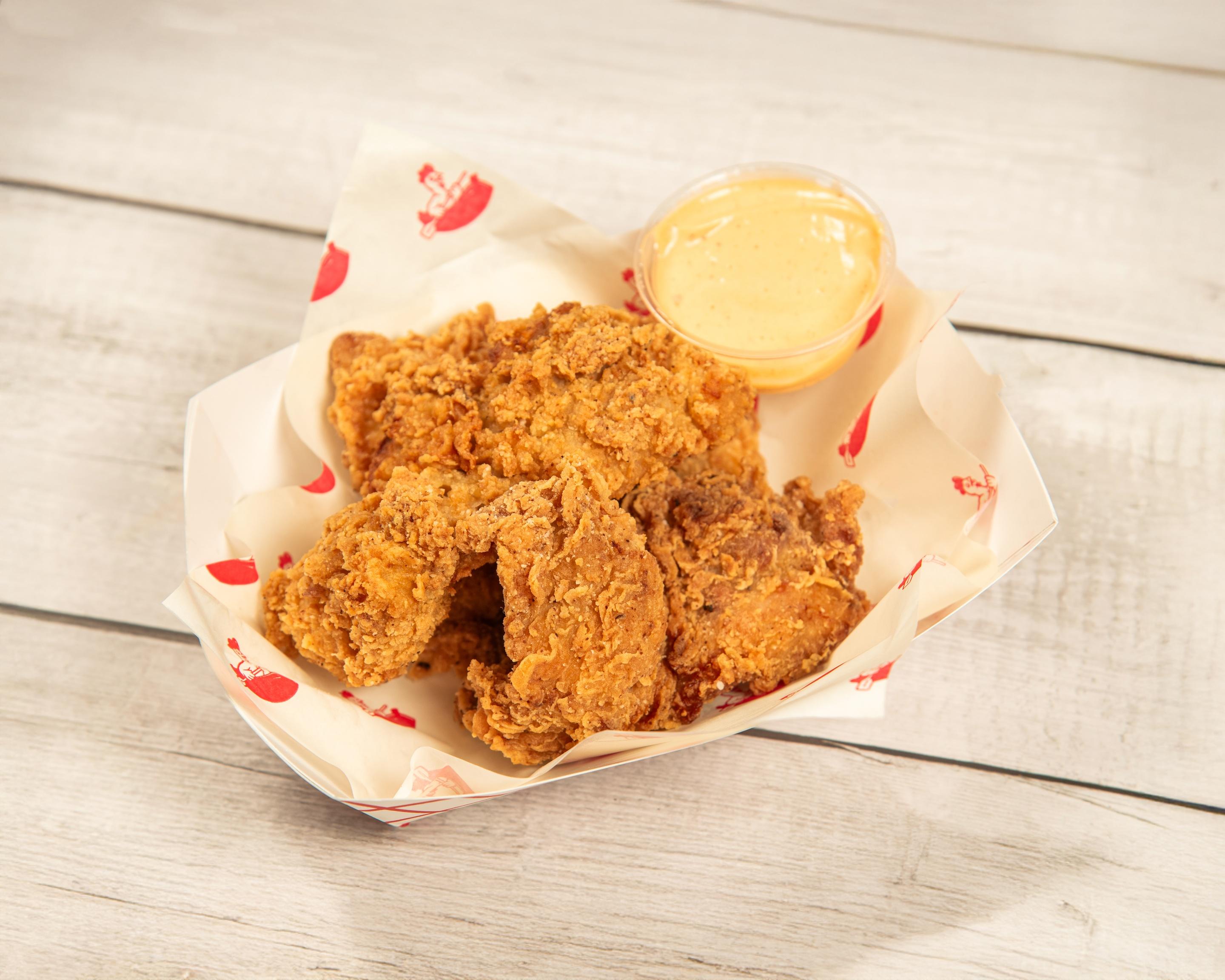Baby Chicken Fingers.