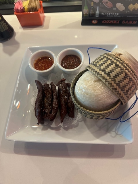 Beef Jerky / Sticky Rice.