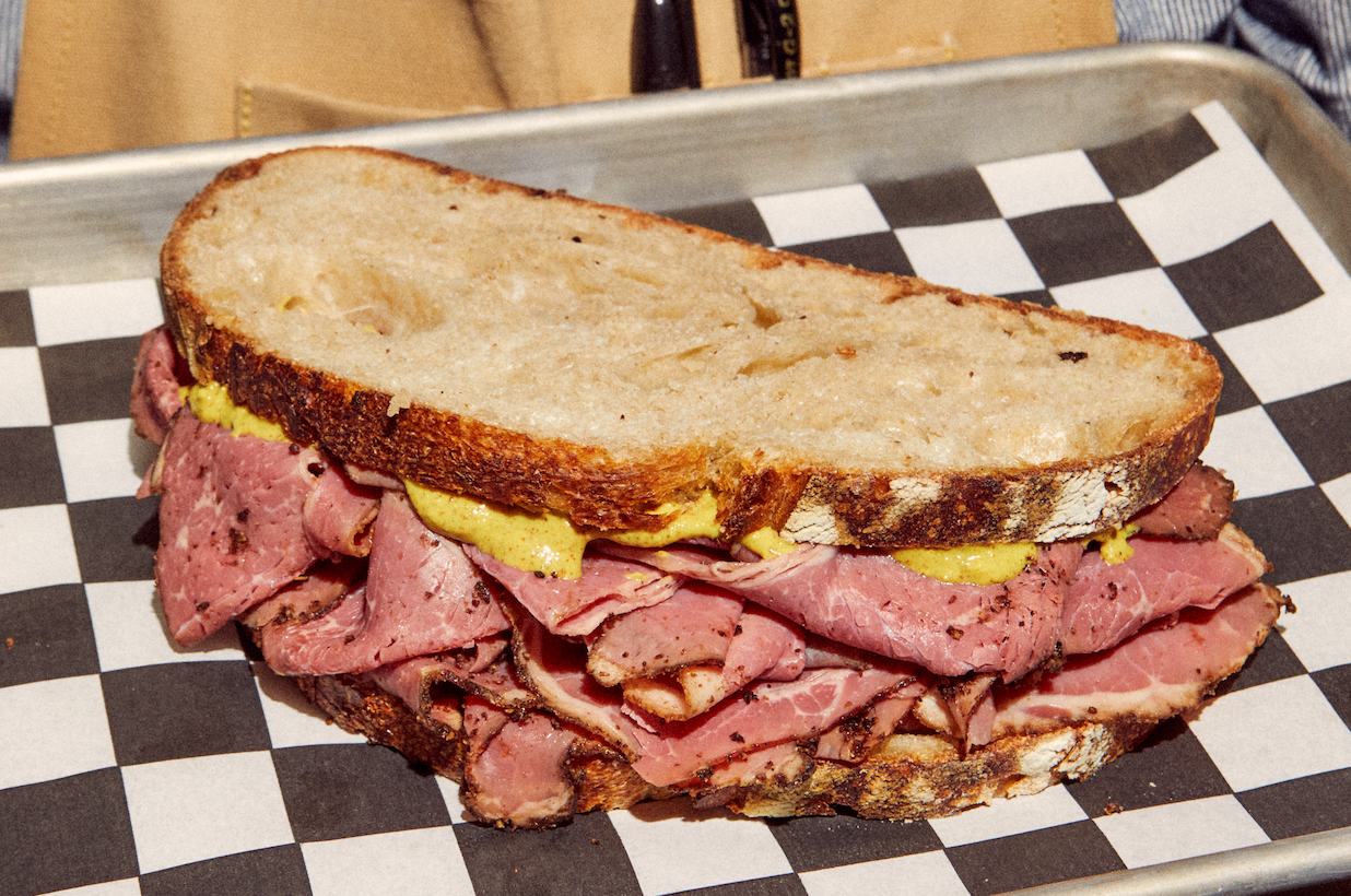 Hot Pastrami Sandwich.