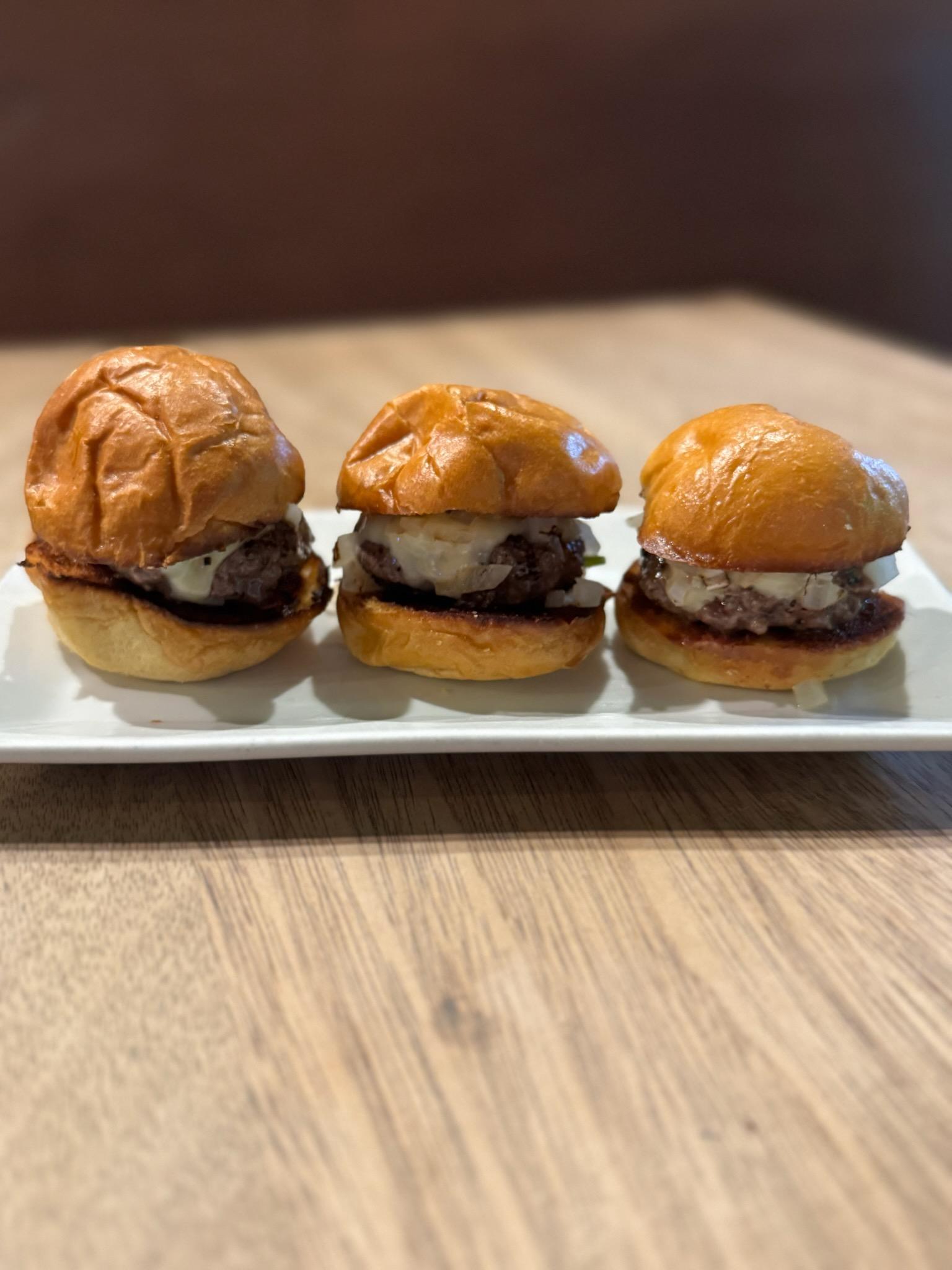 Cheeseburger Slider Trio.