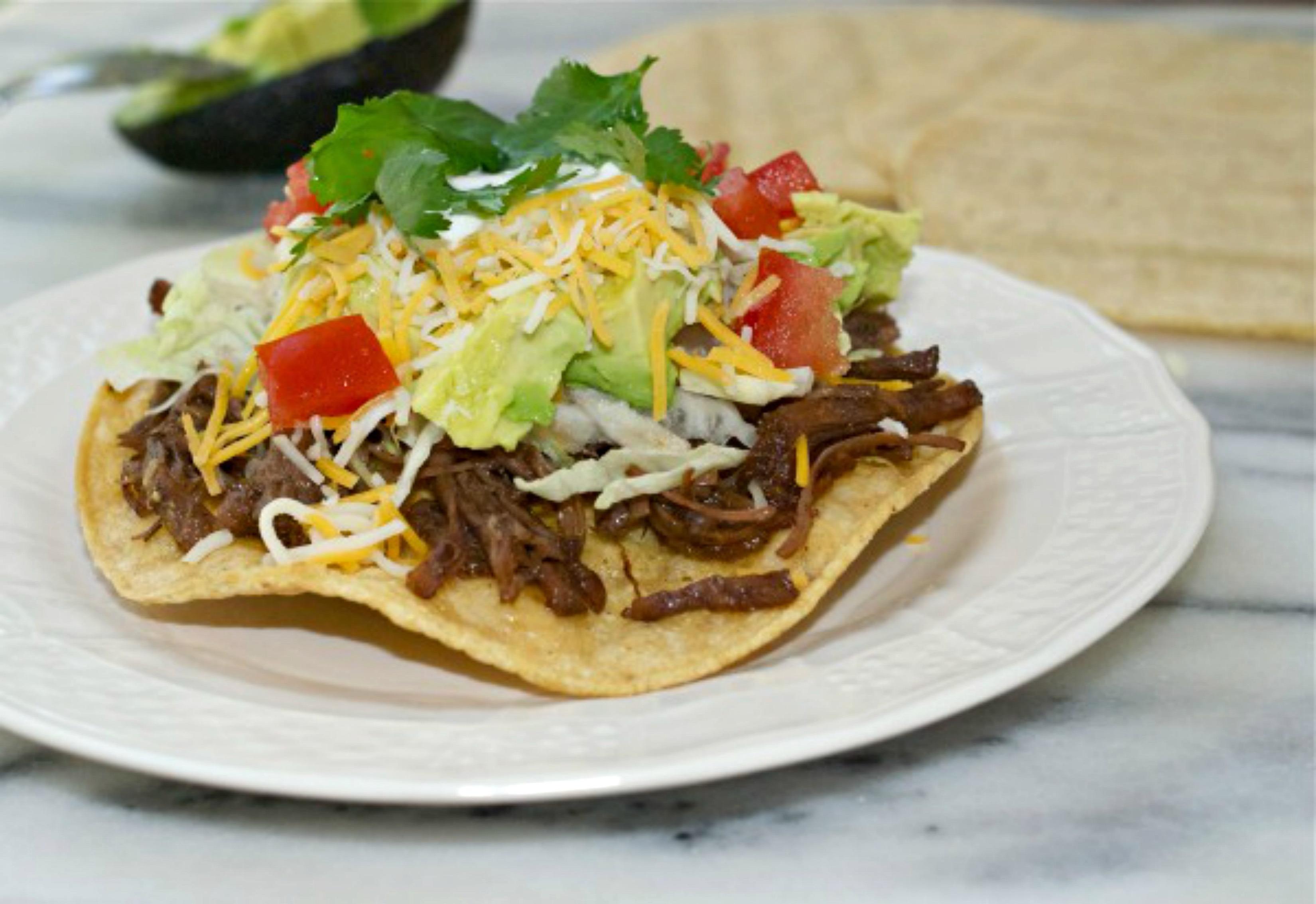 Ala Shrd Beef Tostada.