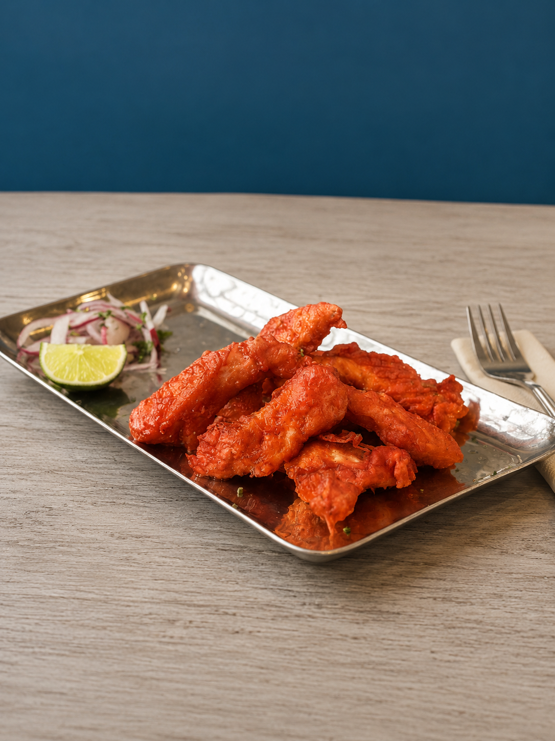 Crispy Masala Fish Fingers.
