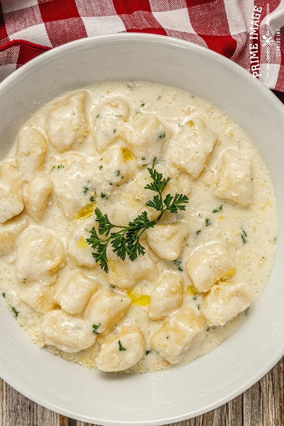 Gnocchi four cheese.
