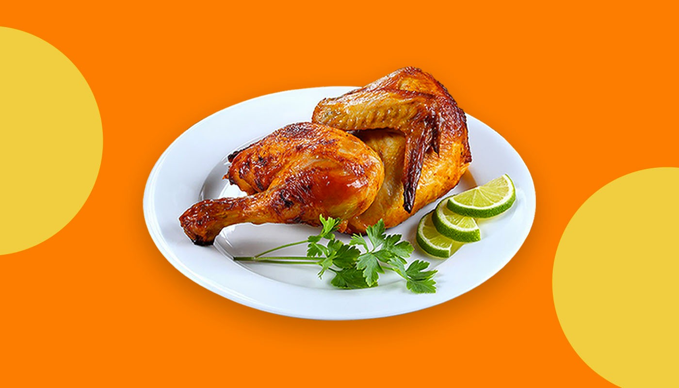 Half Rotisserie Chicken - 1/2 Pollo a la brasa.