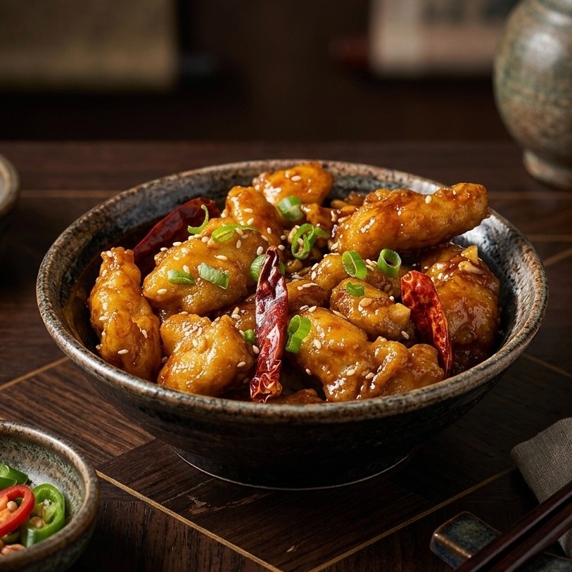 Orange Chicken Rice Bowl.