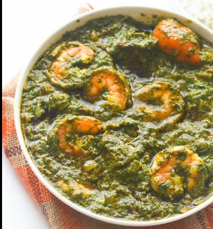 Shrimp Saag.