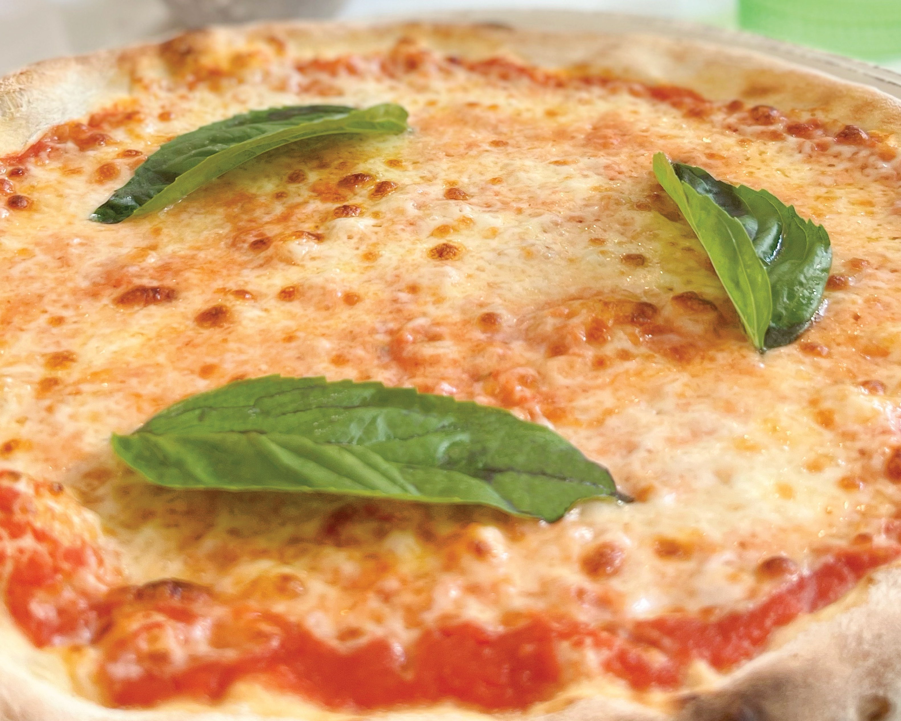 Vegan Margherita Pizza.