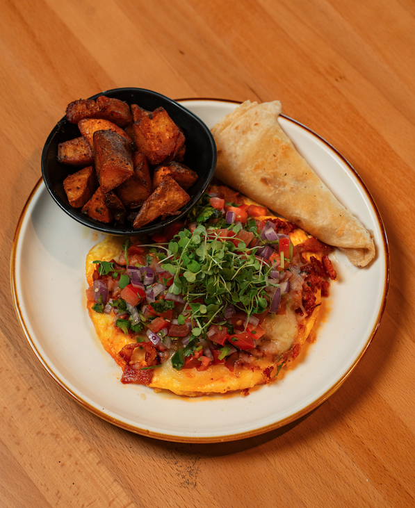 Chorizo Omelette.