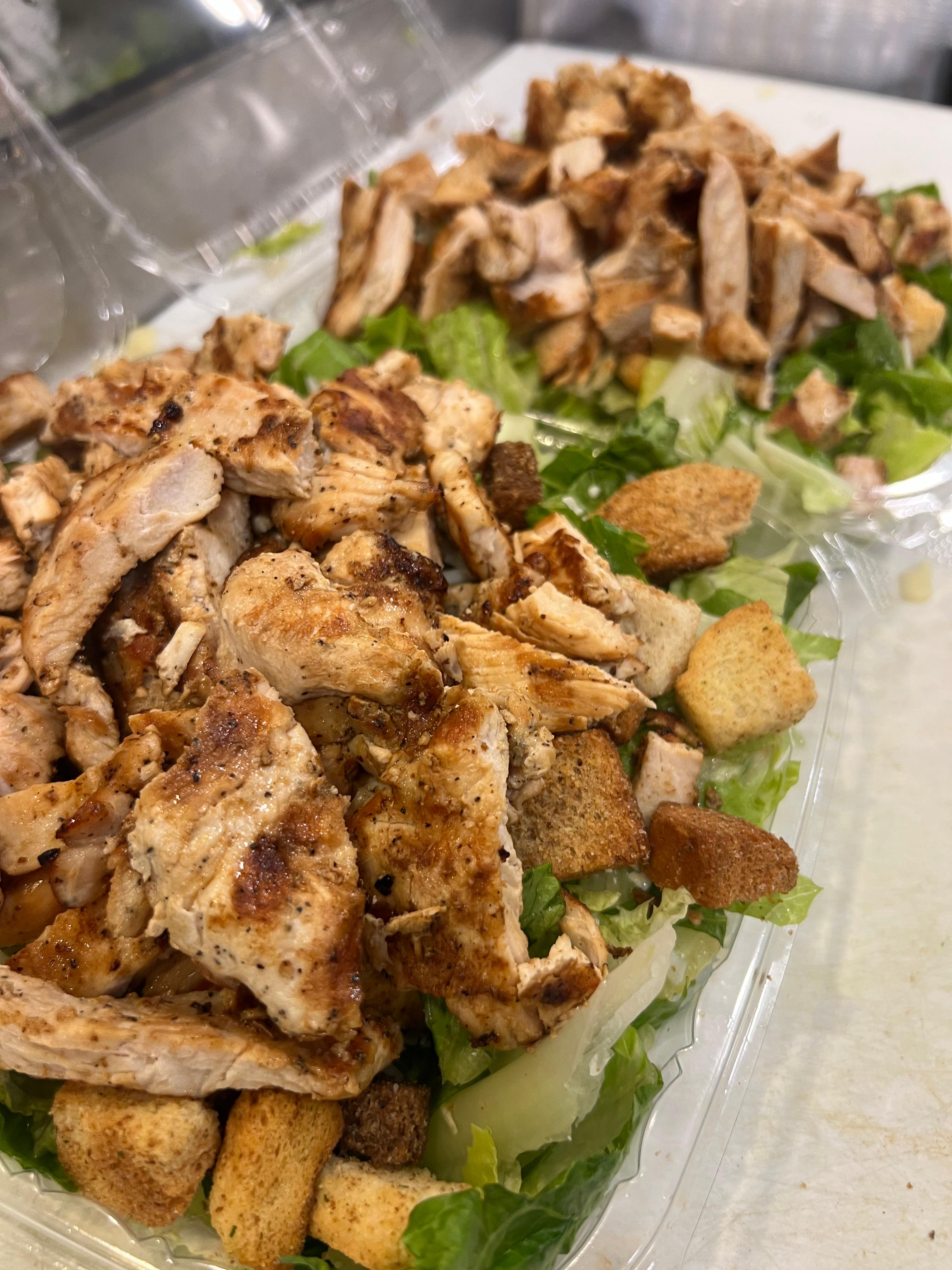 Chicken Ceasar Salad.
