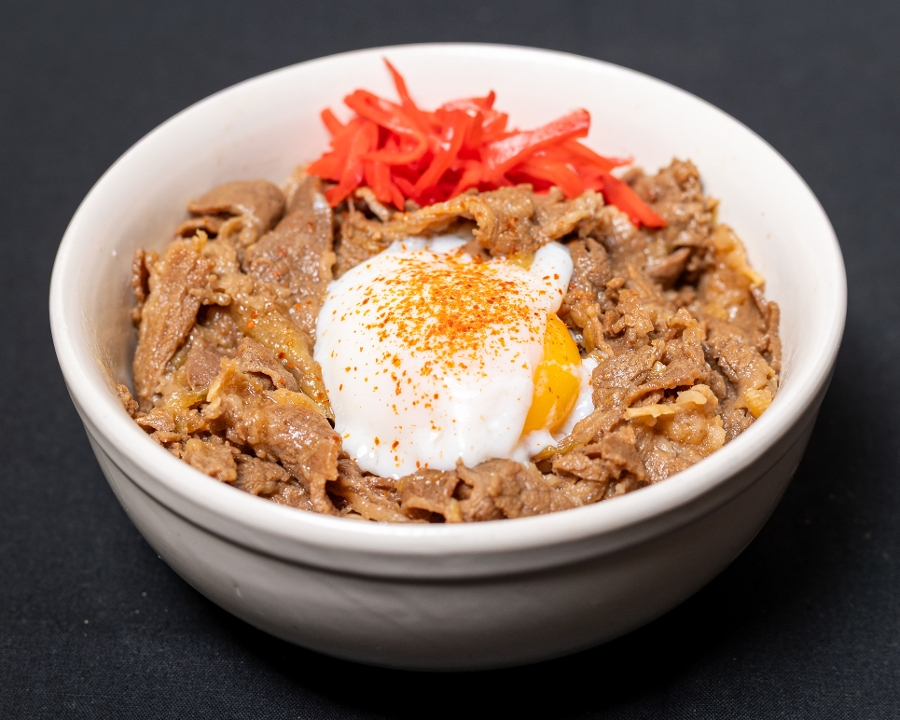 Beef Bowl (egg is additional).