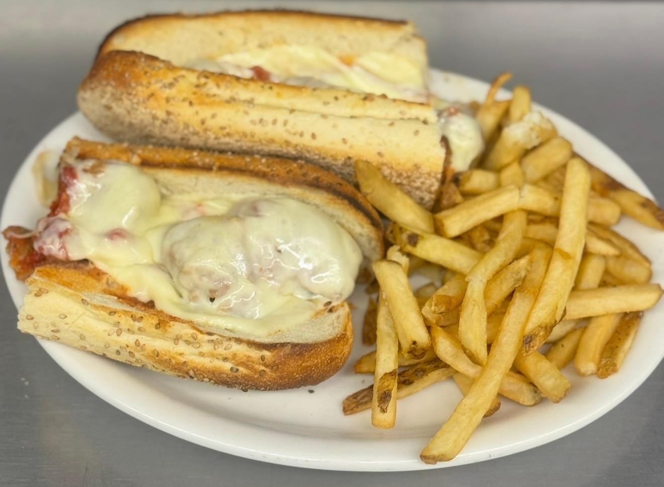 Meatball Parm Grinder Deluxe.