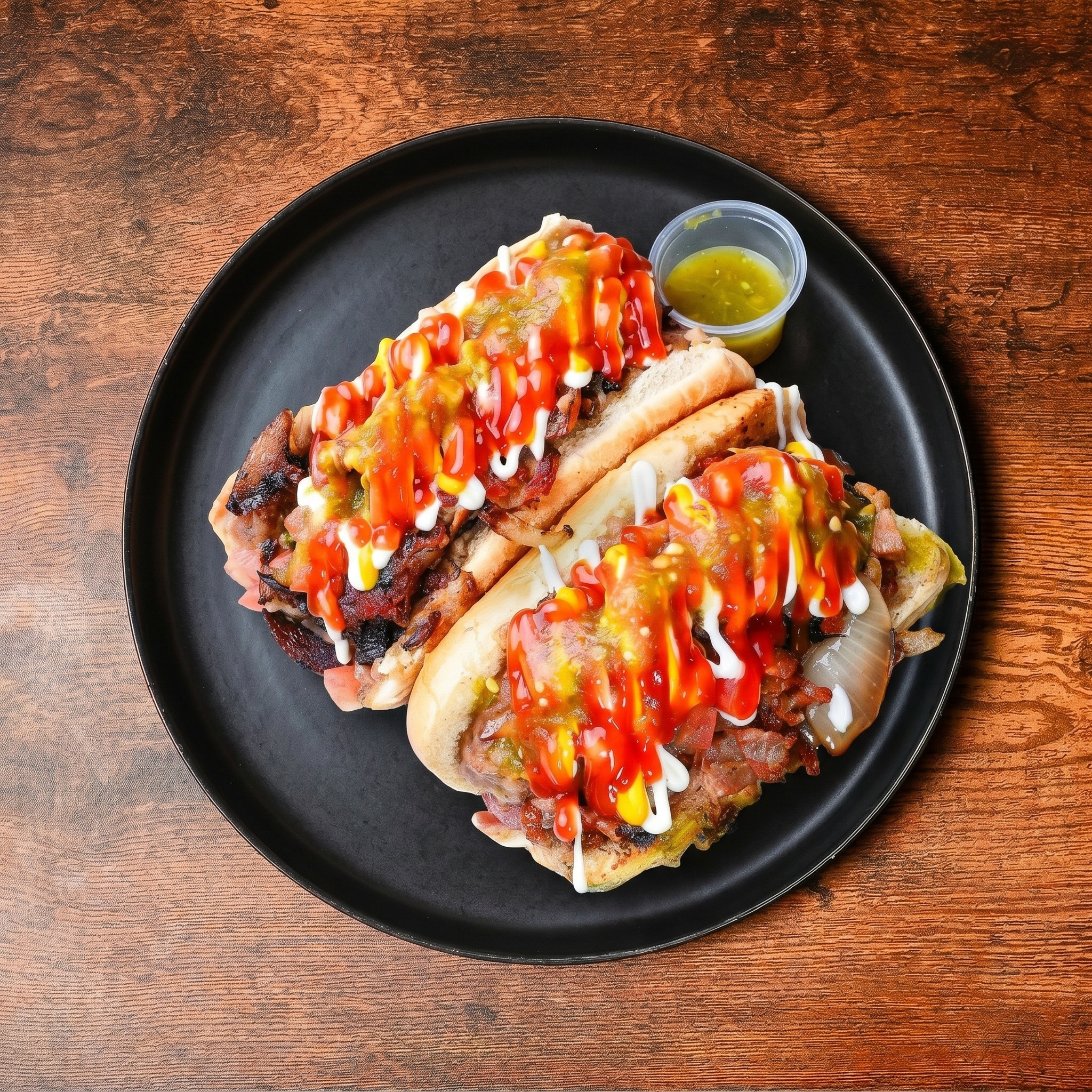 Mexican Hotdogs (2) w/ Fries.