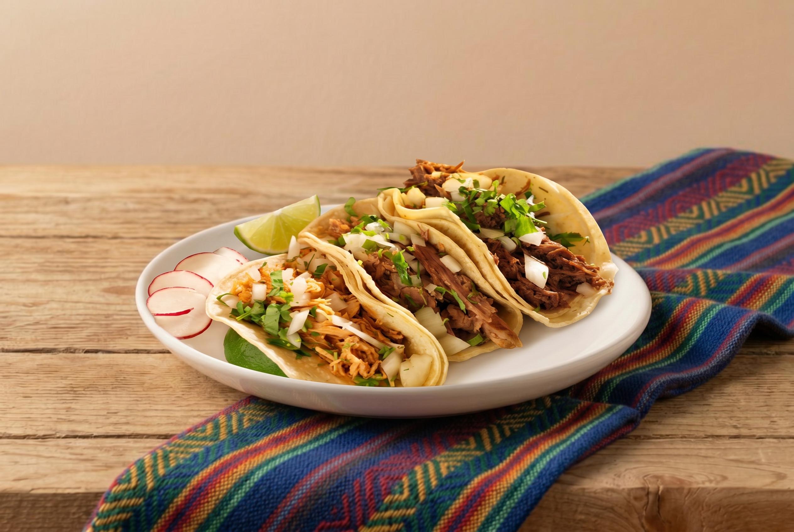 Mexican Taco Trio.