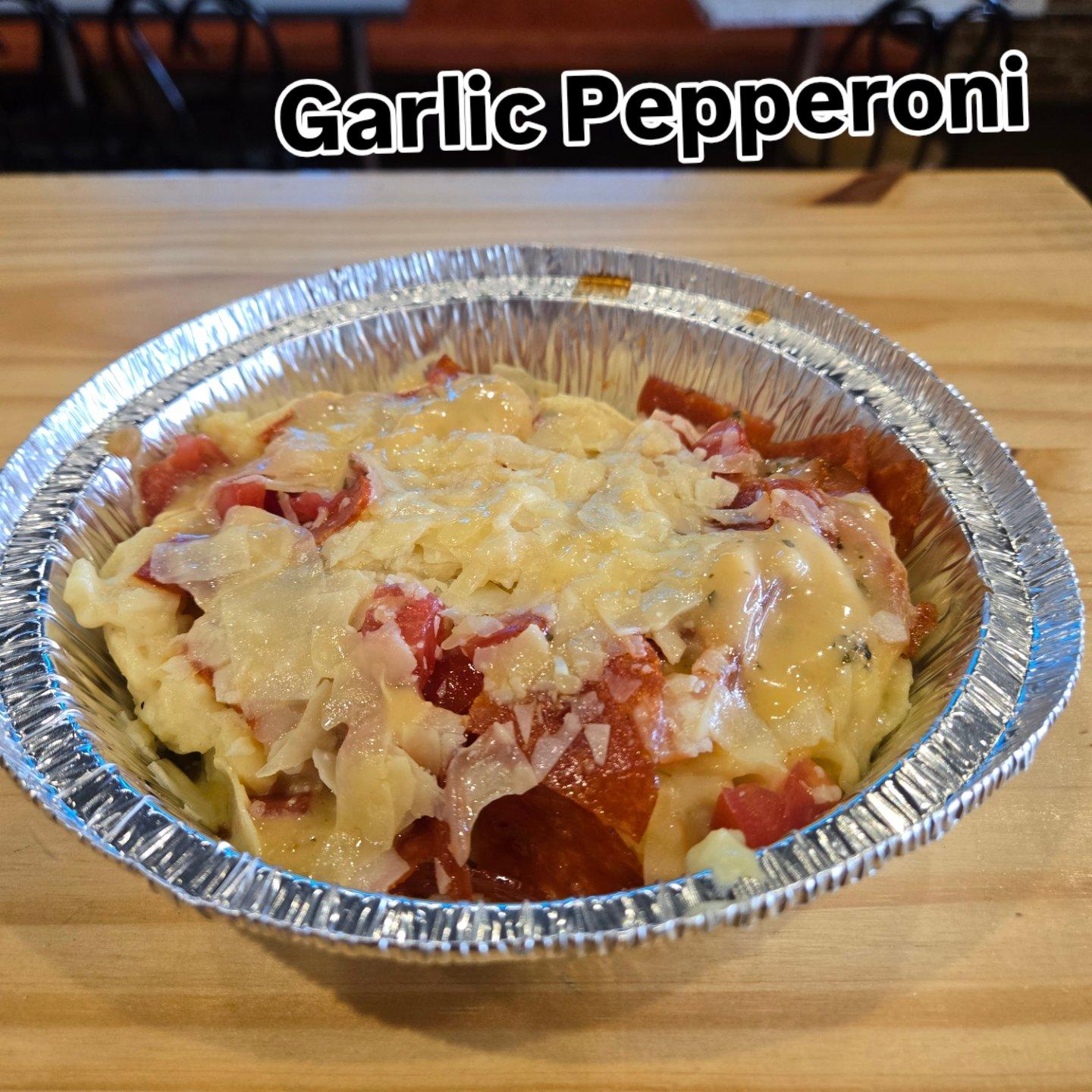 Garlic Pepperoni Mac.