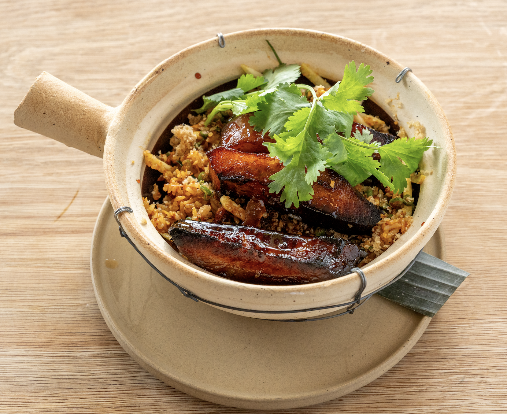 Charcoal Clay Pot Pork Jowl.