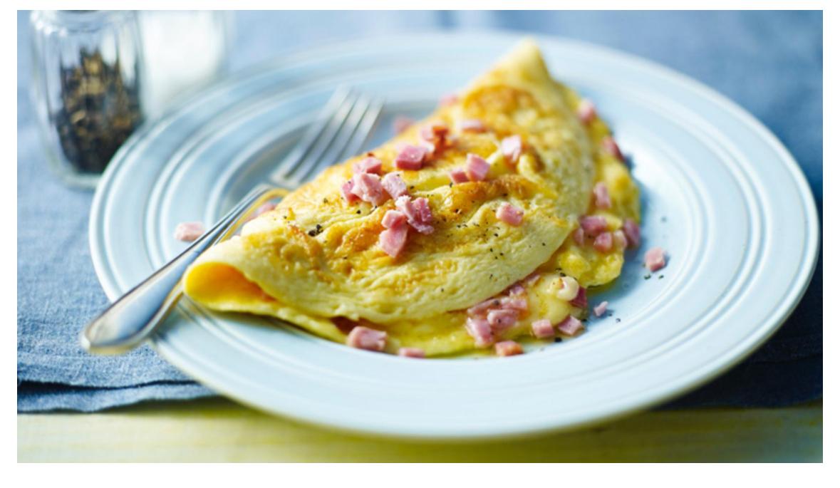 Ham Omelette Sandwich.