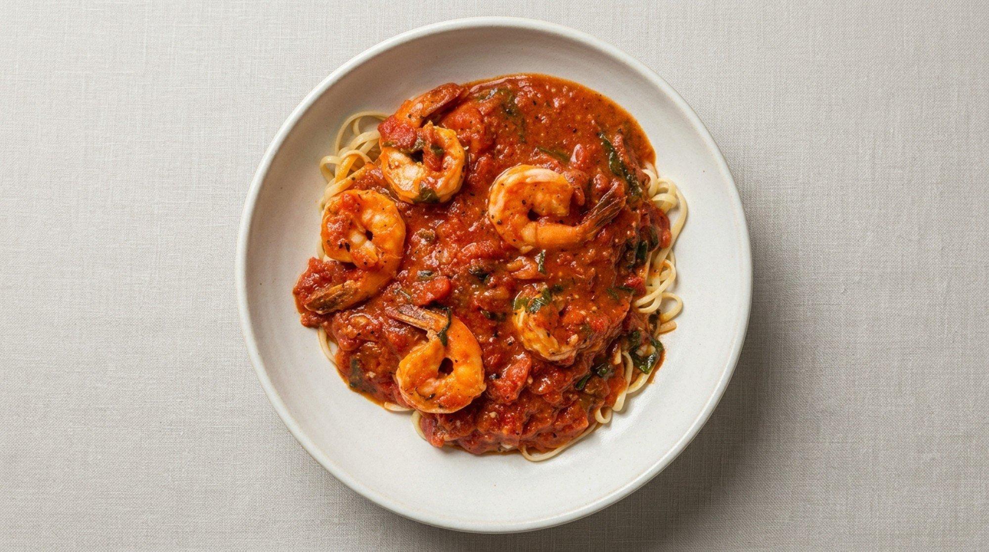 Shrimp Marinara.