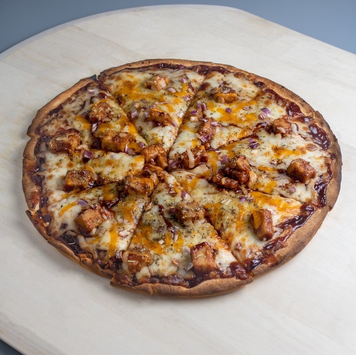 CALI BBQ CHICKEN PIZZA.