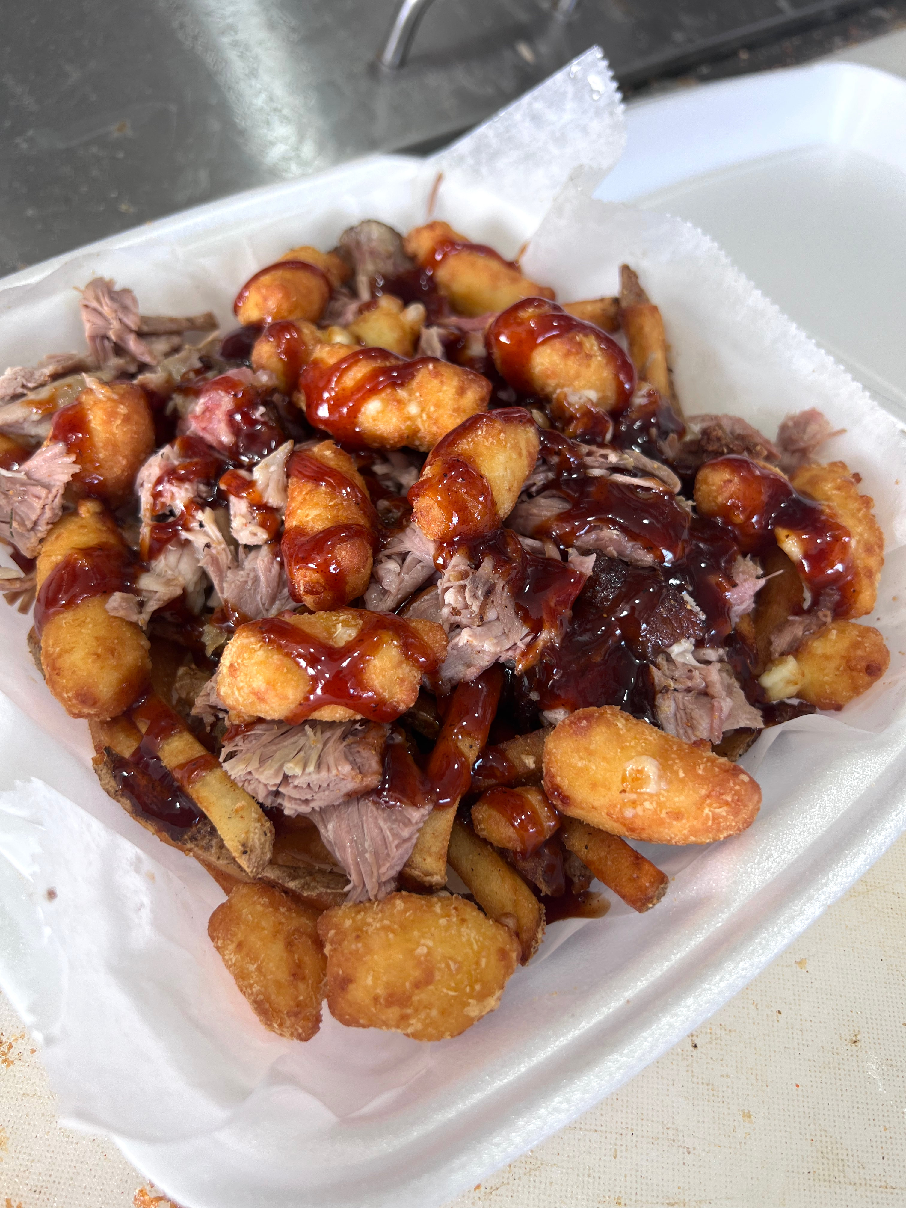 BBQ Poutine Fries.