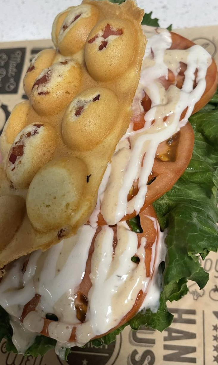 Turkey Bacon Ranch Melt Waffle.