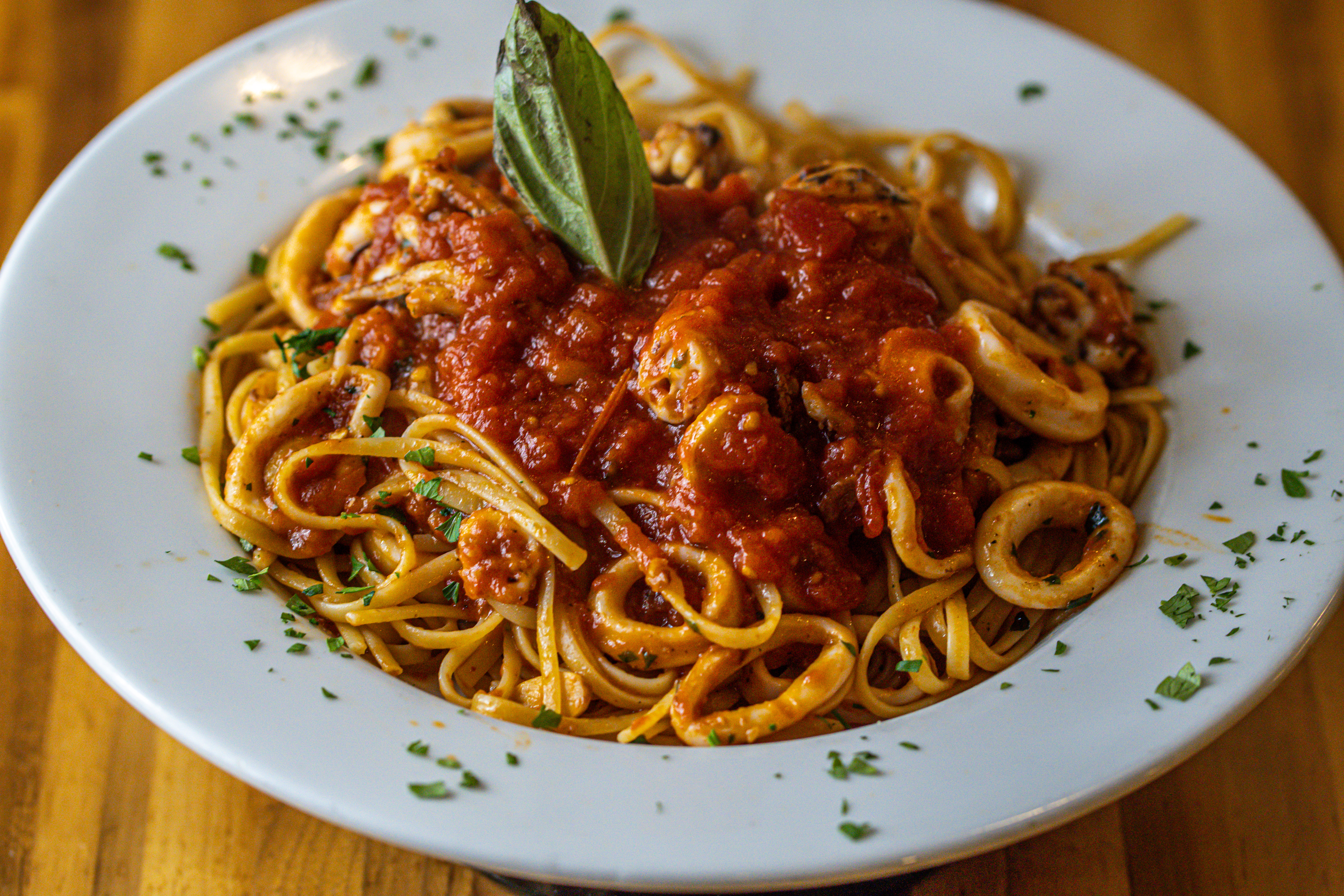 Calamari Marinara Sauce.