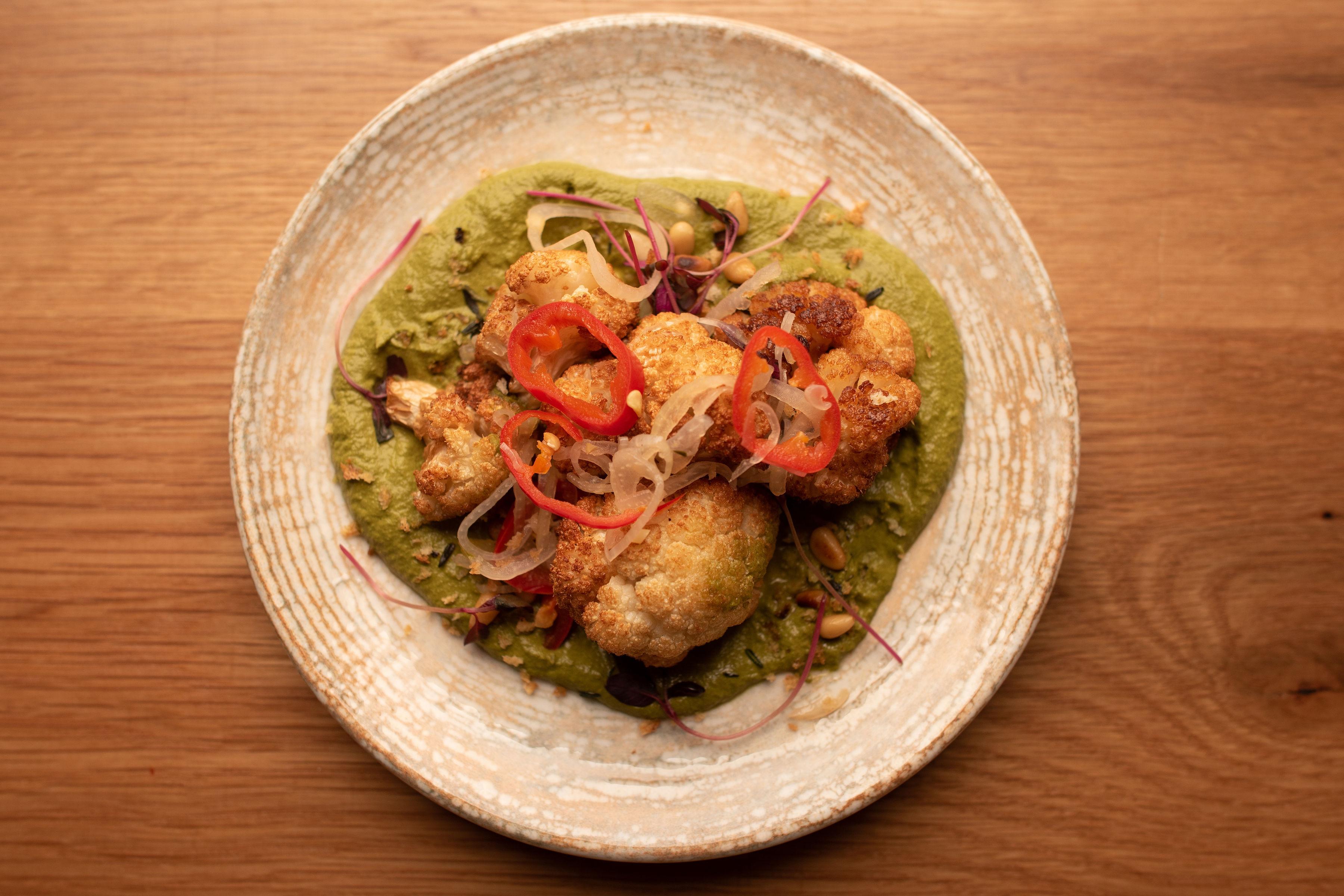 Roasted Cauliflower.