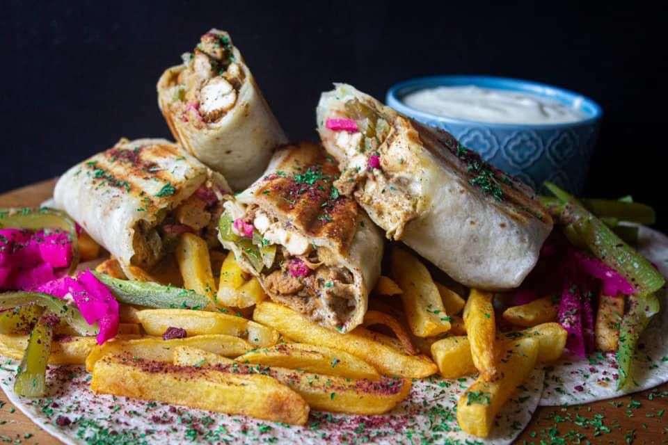 Chicken Shawarma Wrap.