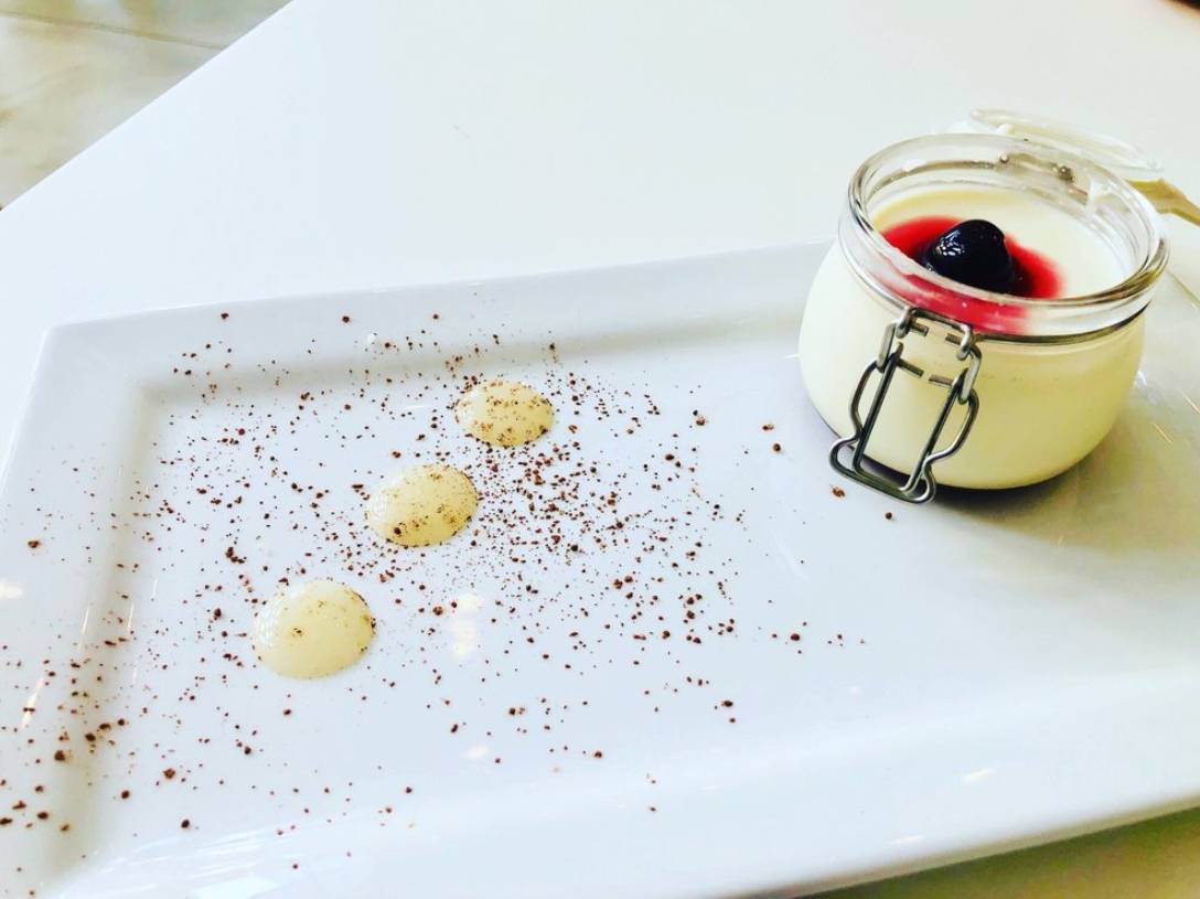 Panna cotta.