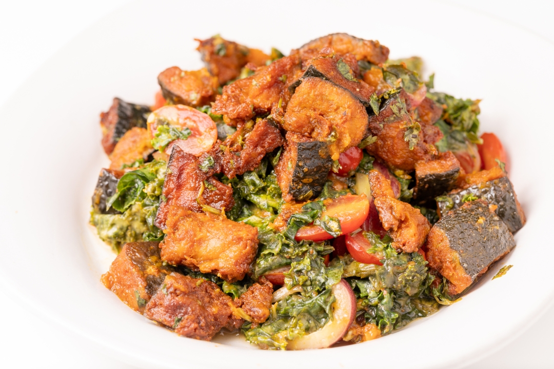 Roasted Kabocha & Kale Salad.