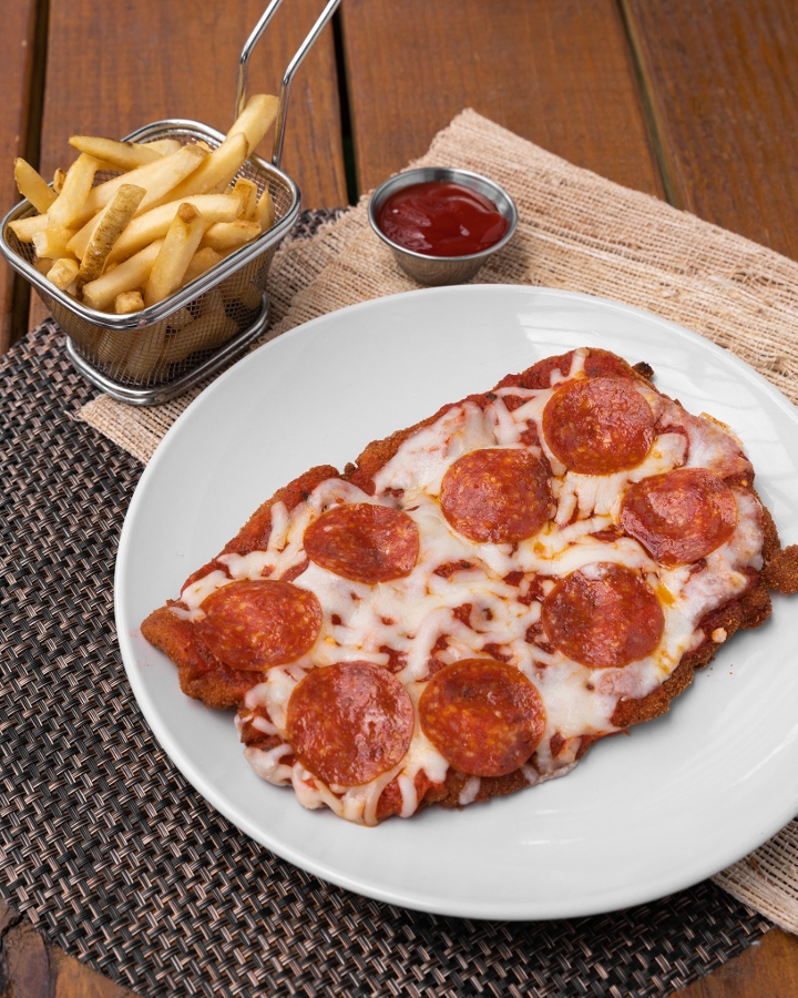 Pizza Schnitzel.
