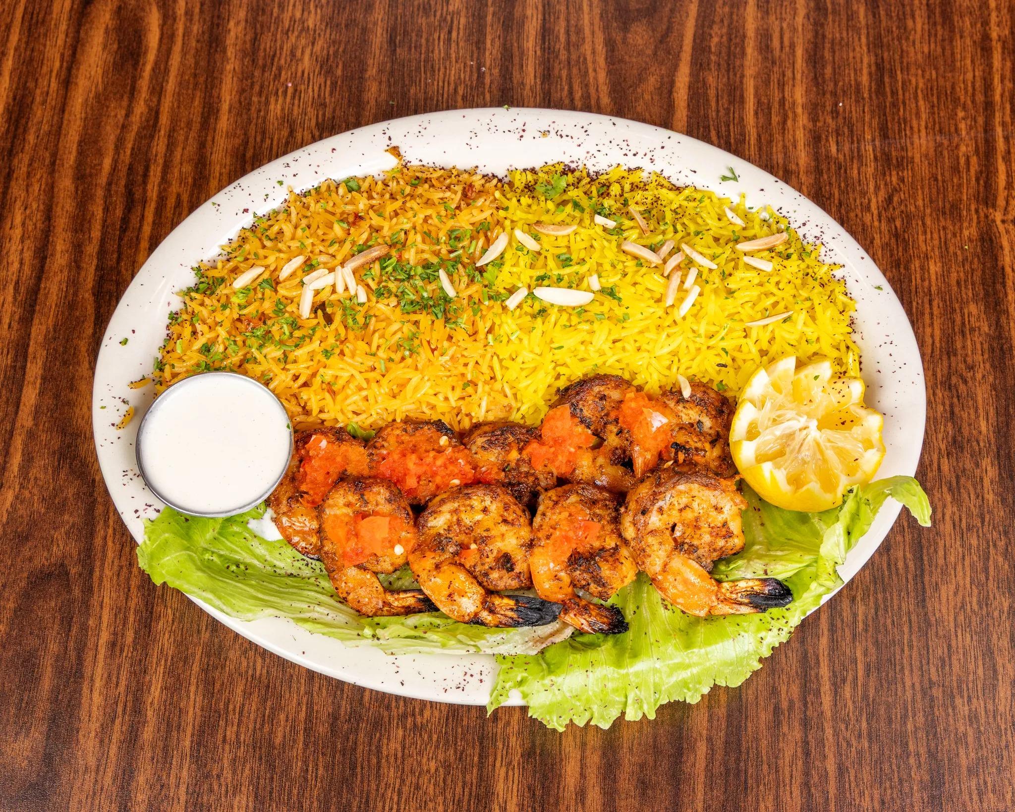 Jumbo Shrimp Kabab.