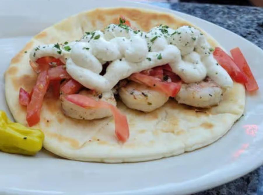 Prawns Pita.
