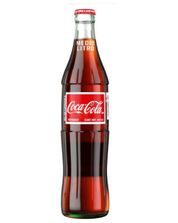 Coca-Cola, 0.5 Liter Glass Bottle.