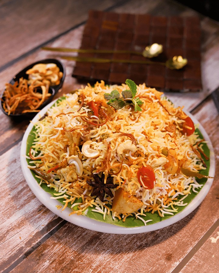 Veg Biryani.