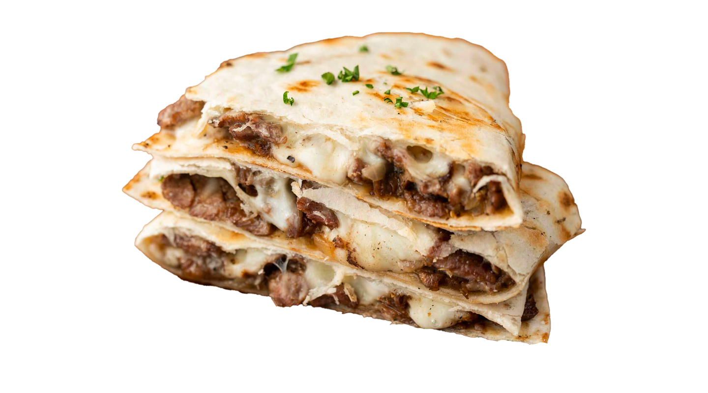 Mediterranean Street Steak Quesadillas.