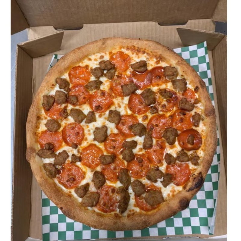 Detroit All Meat Pizza.