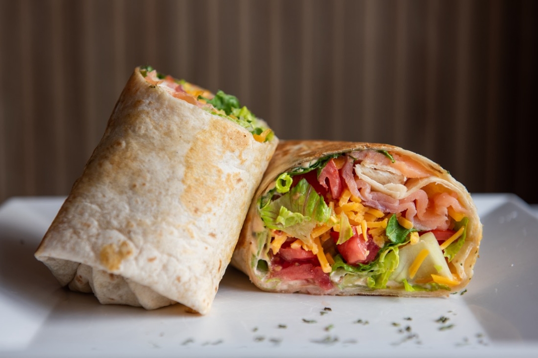 #100 Spicy Salmon Wrap.
