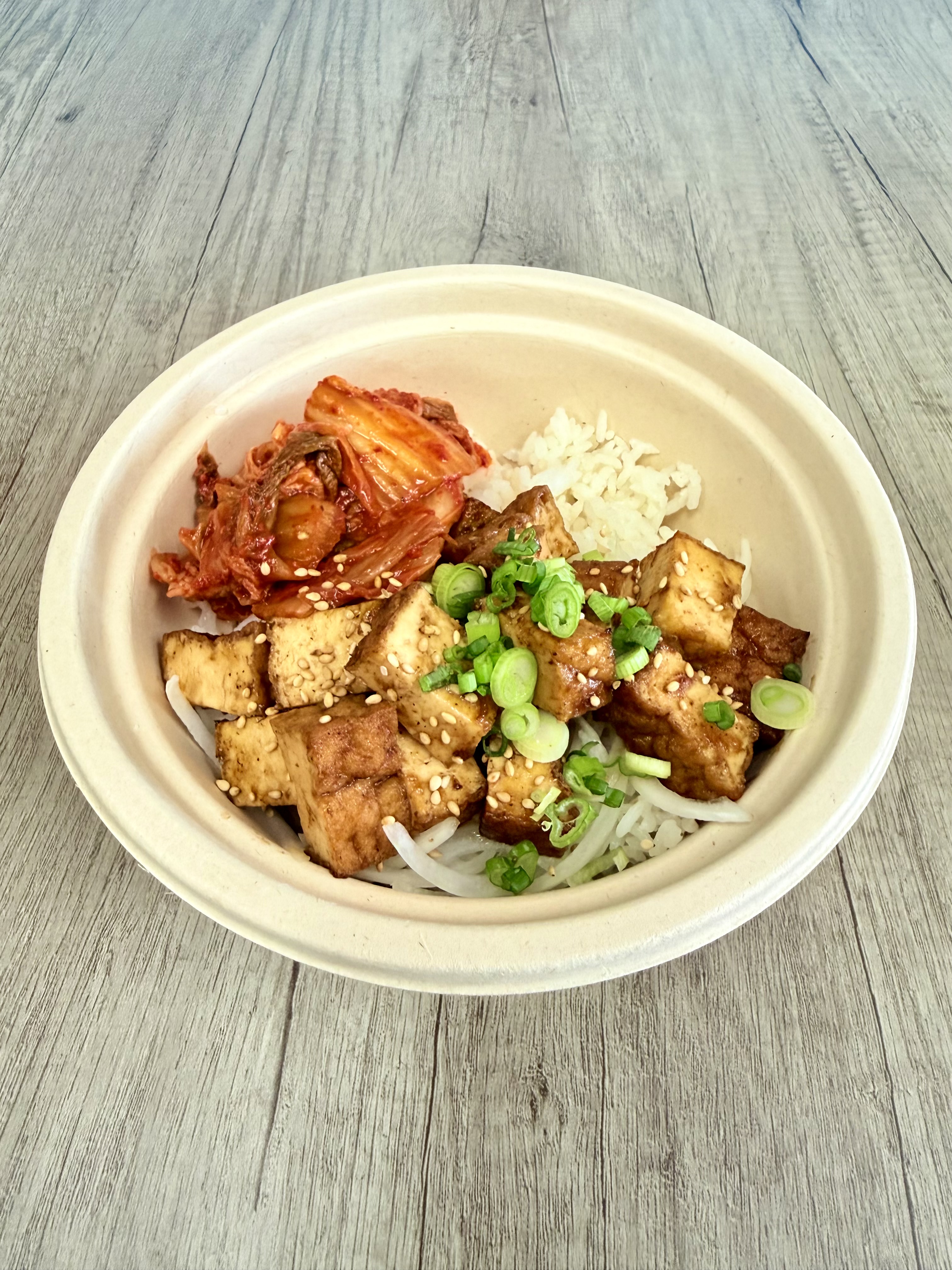 Bulgogi Tofu & Kimchi Bowl.