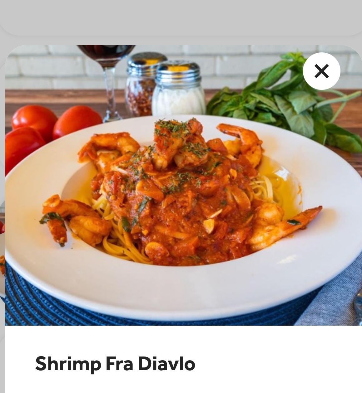 Shrimp Fra Diavlo.