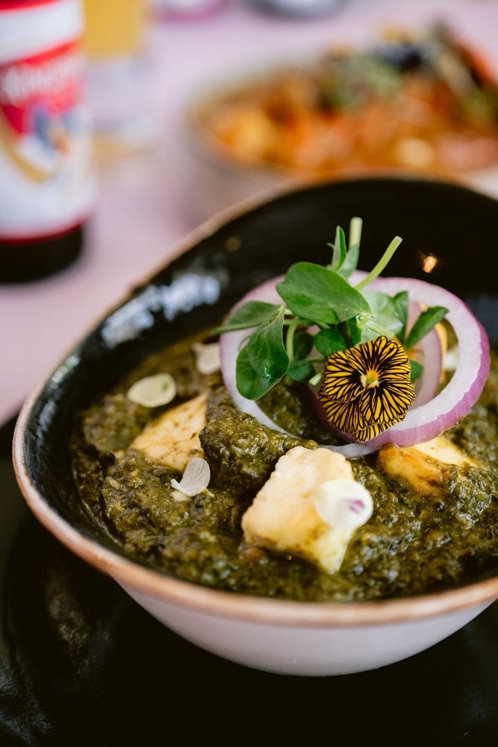 Lahsooni Saag Paneer.