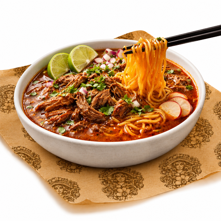 BEEF BIRRIA RAMEN.